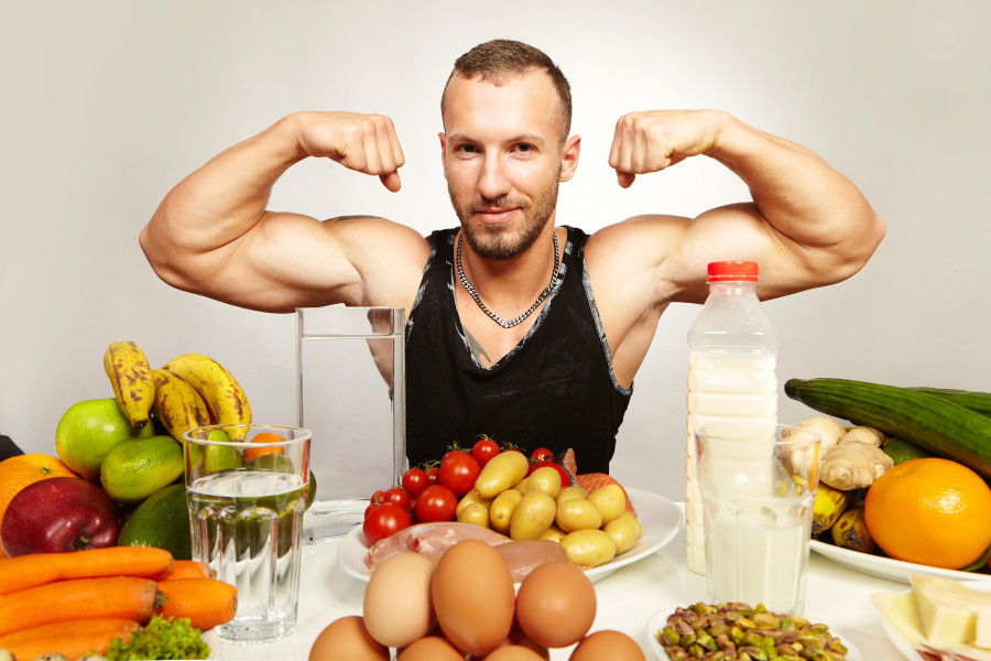Muscle-Fitness-Man-Food
