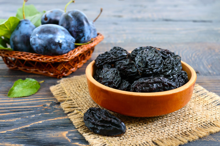 Prunes And Fresh Plums