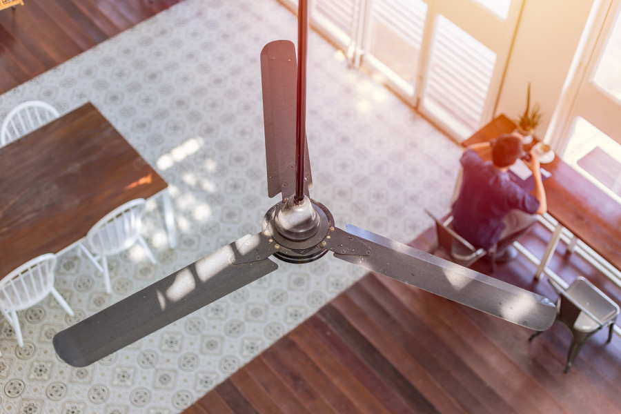 Interior Ceiling Fan Hot Summer Season