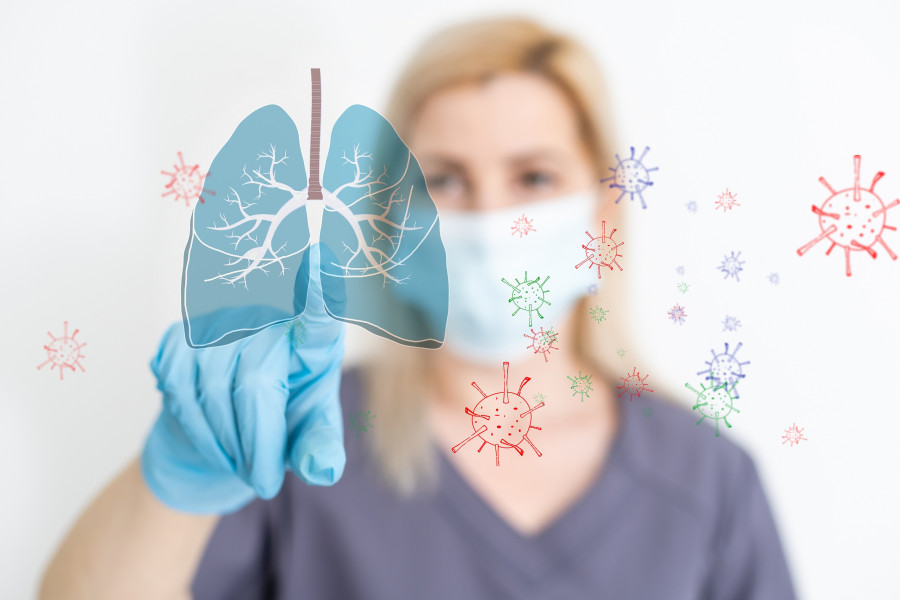 lung cancer, pneumonia, asthma, COPD, pulmonary hypertension