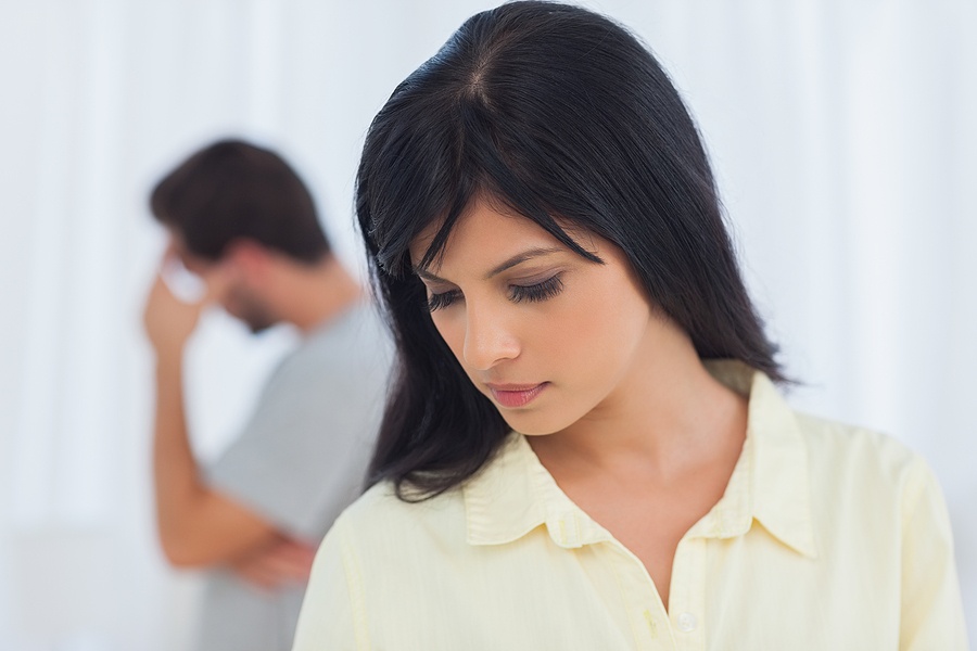 couple has dispute and are not talking
