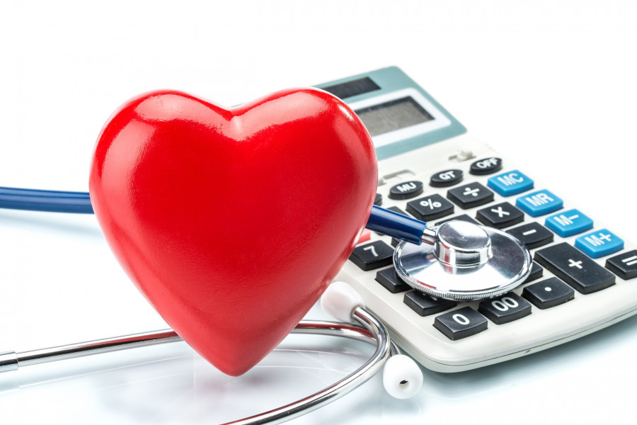 Red Heart And Calculator With Stethoscope
