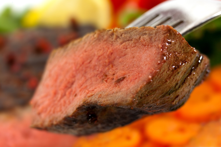 Steak red meat