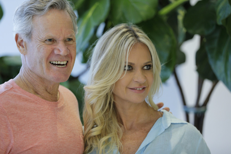 couple smiling