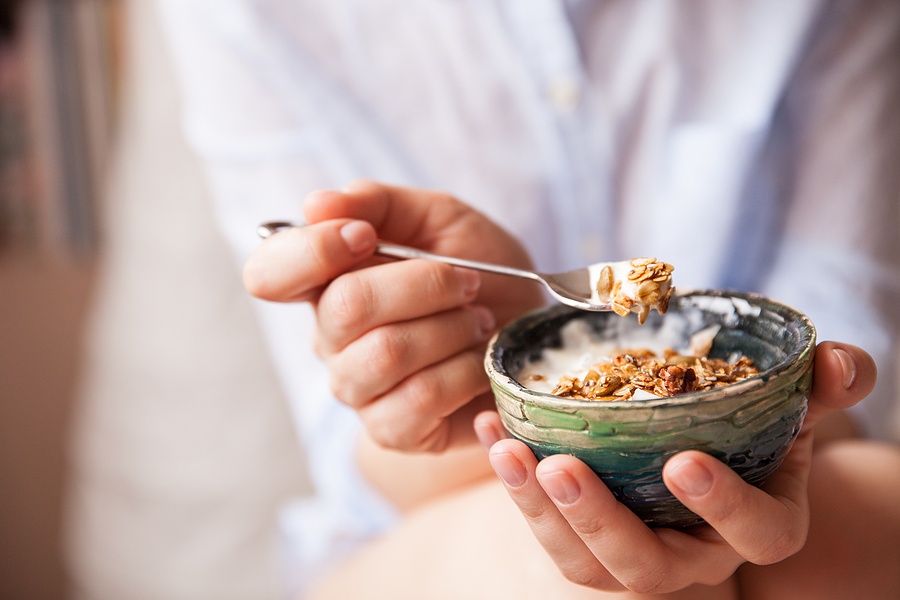 nuts pumpkin seeds oats and yogurt