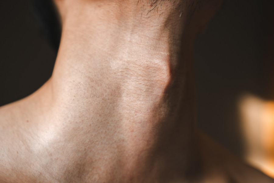 Man's Neck With Adam's Apple