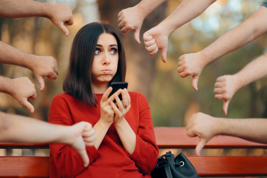 Woman Getting Negative Reactions On Social Media Post