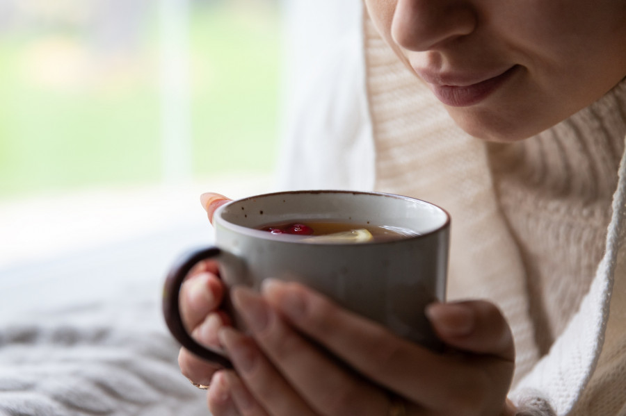 Woman Drinking Tea