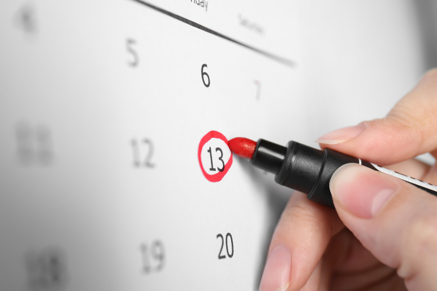 Friday 13th On Calendar