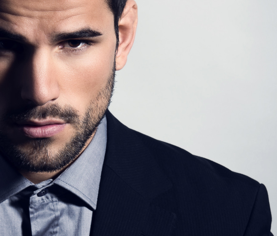 handsome young man in suit