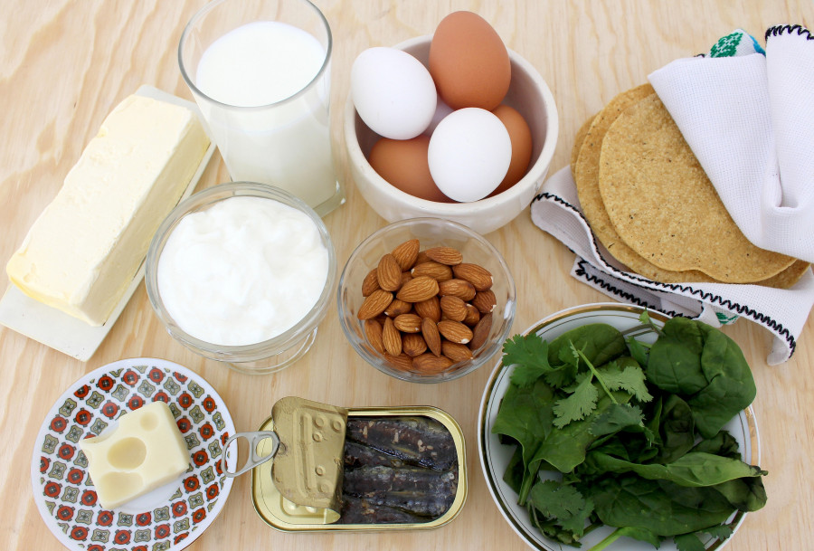 Food rich in calcium