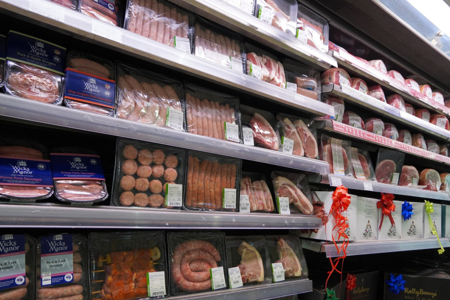 Packets Of Meat At The Supermarket