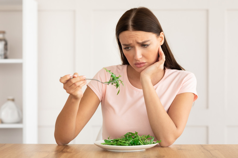 Woman Tired Of Diet Restrictions