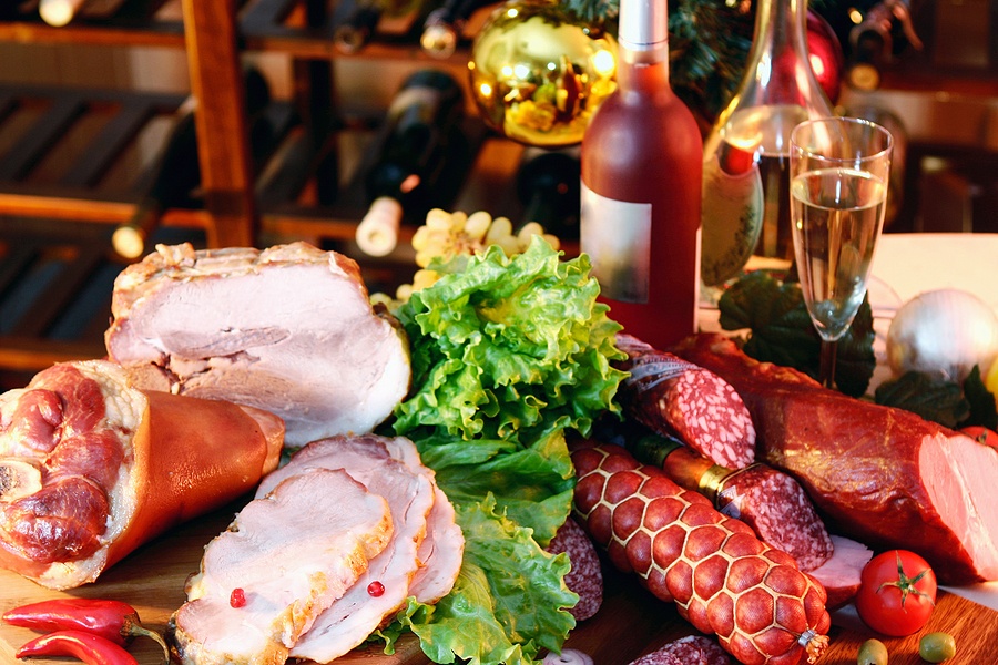 Christmas And New Year Party Table