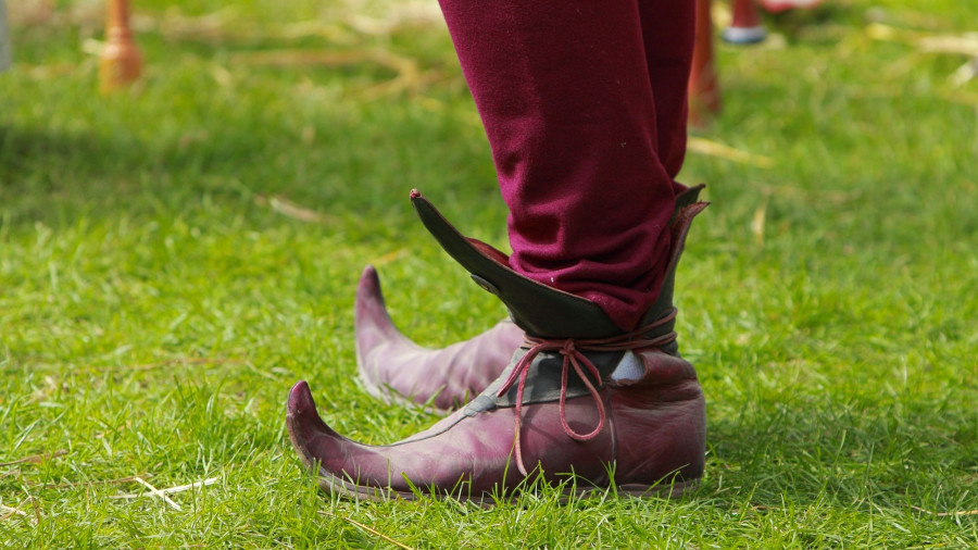 Medieval European Long Toed Shoes