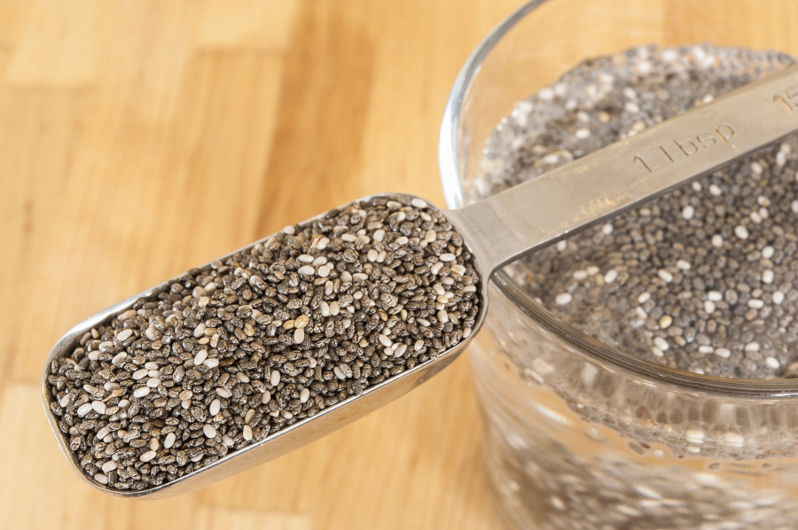Spoon Of Chia Seeds