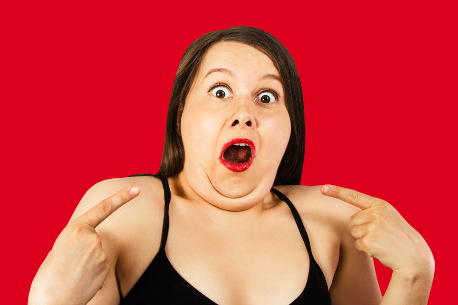 Woman Pointing Fingers At The Face